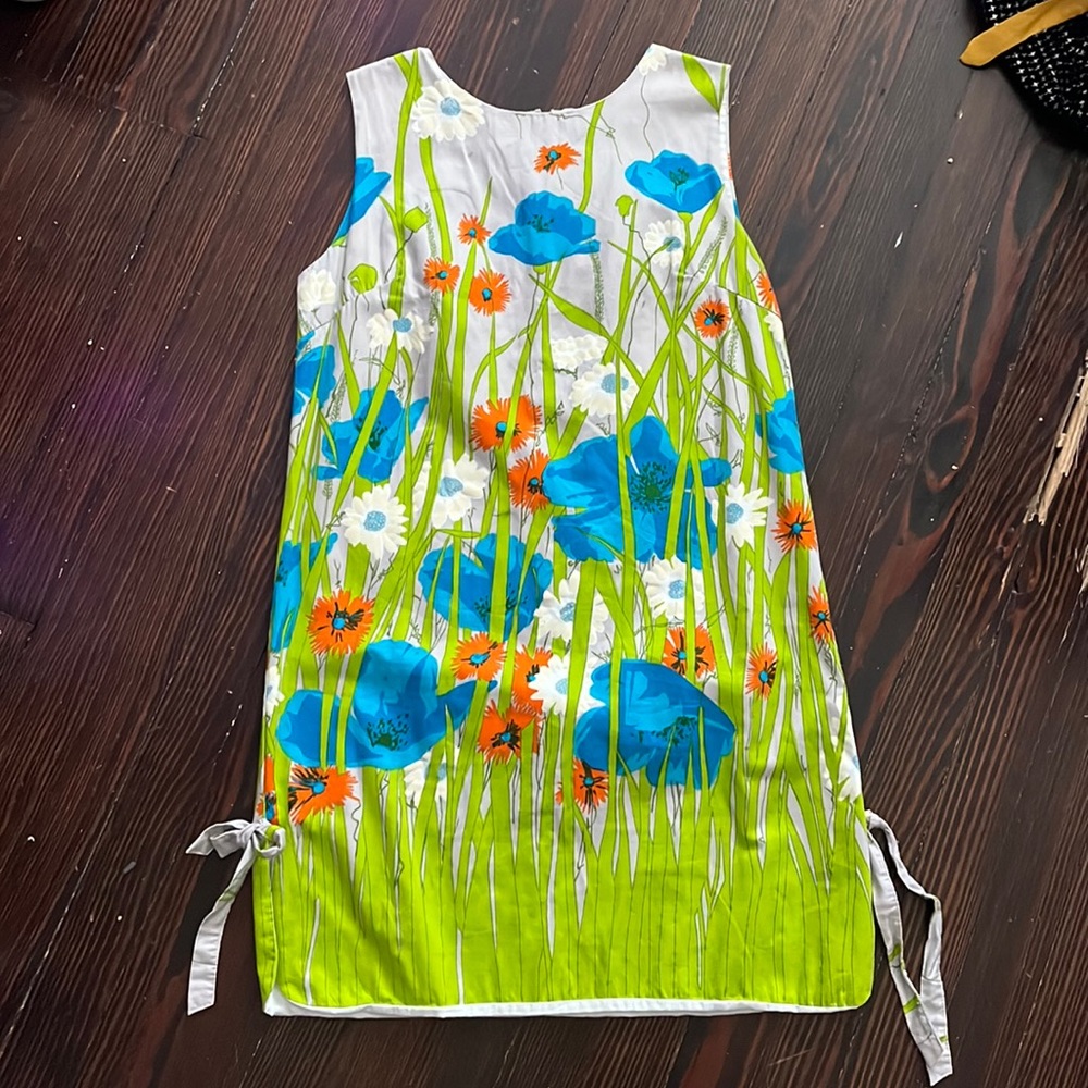60s mod screenprinted shift dress